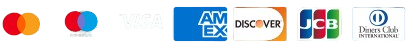 Accepted payment methods: Mastercard, Visa, Amex, Discover, JCB, Diners Club